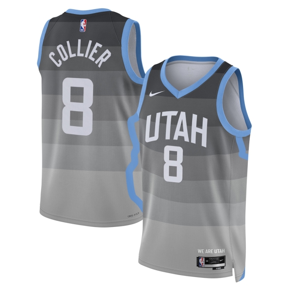 Utah Jazz Trikot Isaiah Collier Nike 2025-26 City Edition Grau Swingman - Herren Utah Jazz Trikot Isaiah Collier Nike 2025-26 City Edition Grau Swingman - Herren
